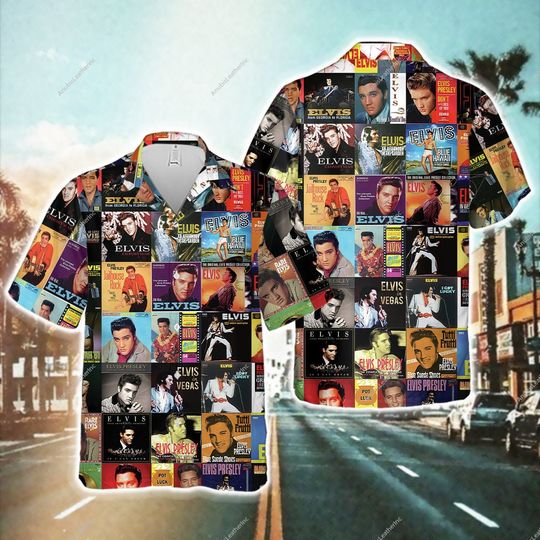 3D Elvis Presley Album Hawaiian Shirt