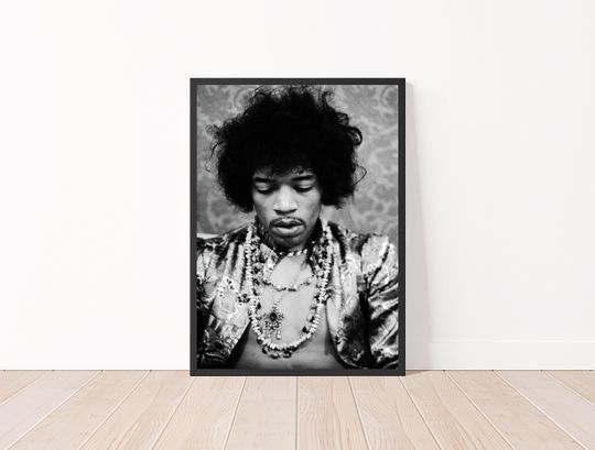 Jimi Hendrix Poster, Vintage Music Poster