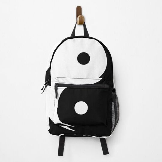 Yin Yang Black and White Backpack