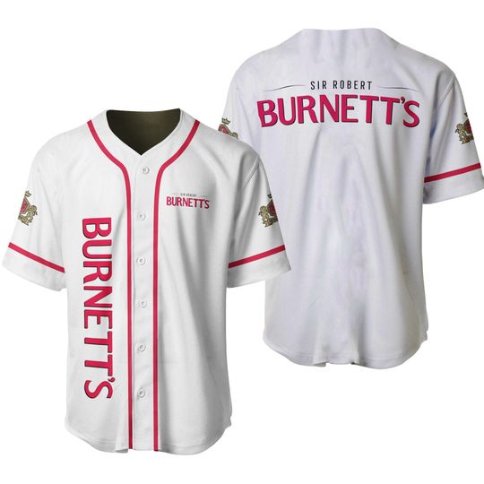 Burnetts Baseball Jersey, Beer Lovers Shirt, Vodka Lovers
