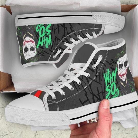 Joker Fans Unofficial High Top Shoes, Custom Unisex Kids and Adult Shoes