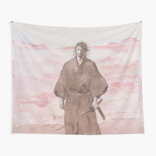 Vagabond Miyamoto Musashi Beautiful Aesthetic Print Tapestry