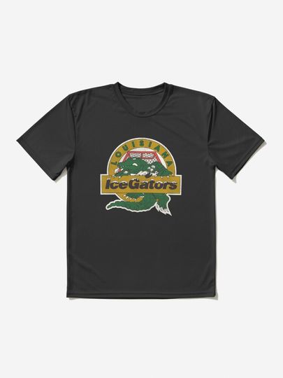 Louisiana Ice Gators Retro Defunct Hockey | Active T-Shirt