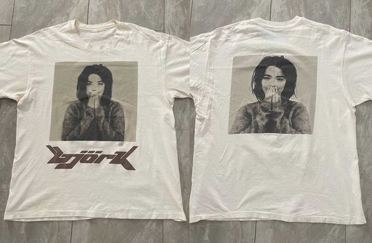1993 Bjork Debut T-Shirt, Retro Style 90s Bjork Logo Shirt