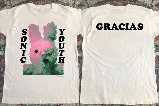 1992 Sonnic Youth Gracias Unisex Black T-Shirt