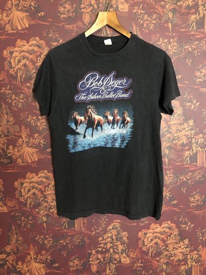 Bob Seger and the Silver Bullet Band 1980 Touring Against the Wind Tour T shirt