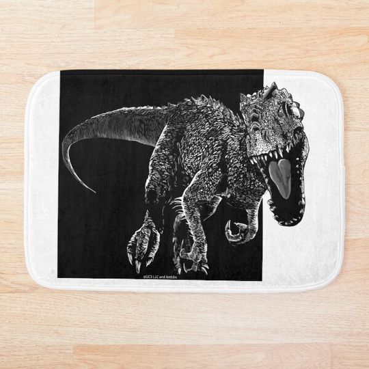 Jurassic world fan art,  indominus rex Bath Mat