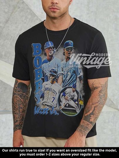 Bobby Witt Jr Shirt, Baseball shirt, Classic 90s Graphic Tee,