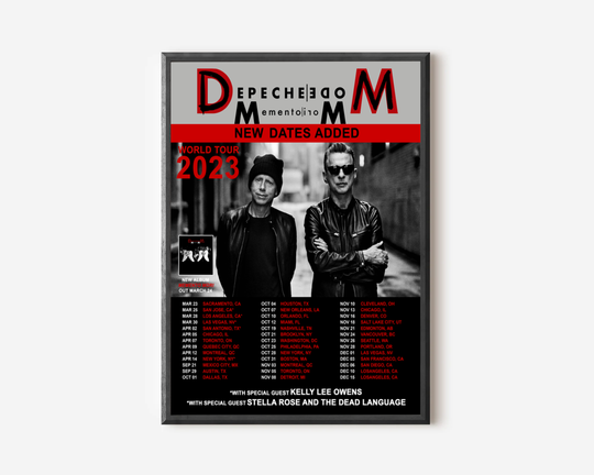 Depeche Mode Tour 2023 Poster