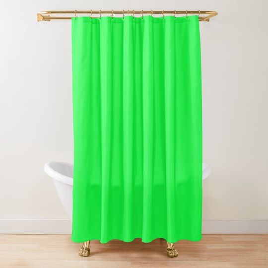 Perfect for Chroma Key / Green Screen Shower Curtain