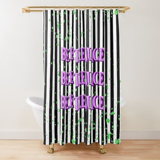 Beetlejuice Shower Curtain