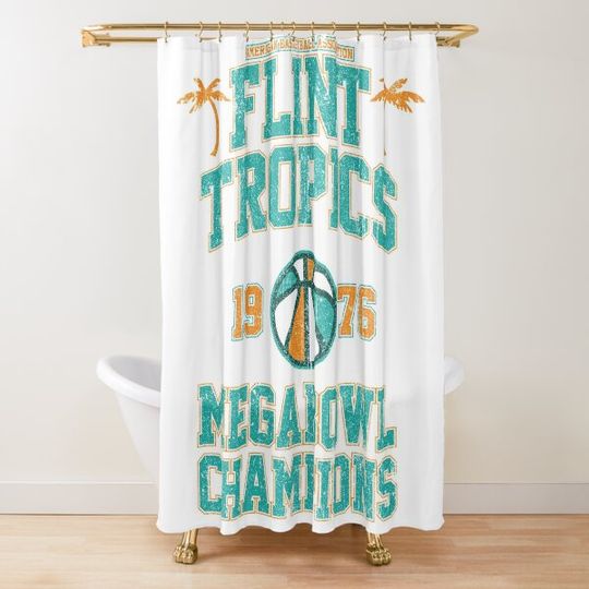 Flint Tropics Megabowl Champions (Variant) Shower Curtain