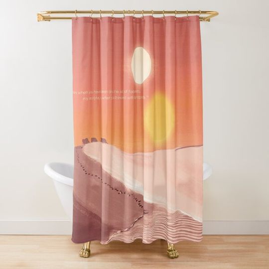 In The Sands Of Tatooine Shower Curtain