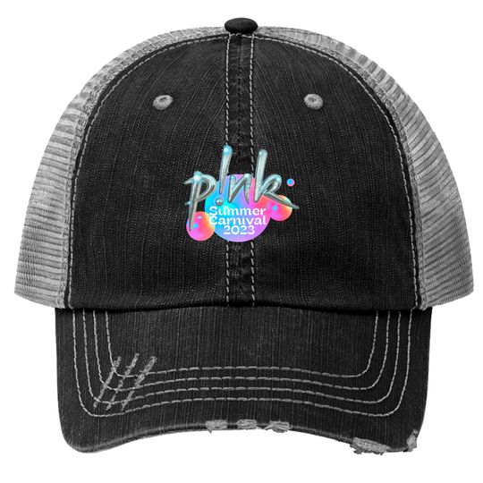 Pink Summer Carnival 2023 Trucker Hats, Summer Carnival, Pink