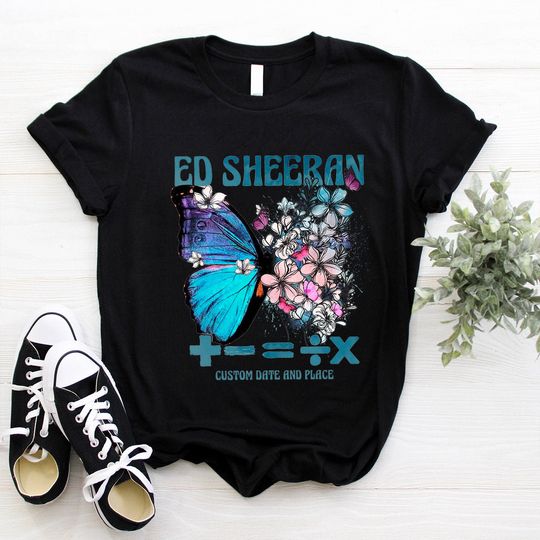 Ed Shee Butterfly Album T-shirt, Butterfly Equals Tour shirt