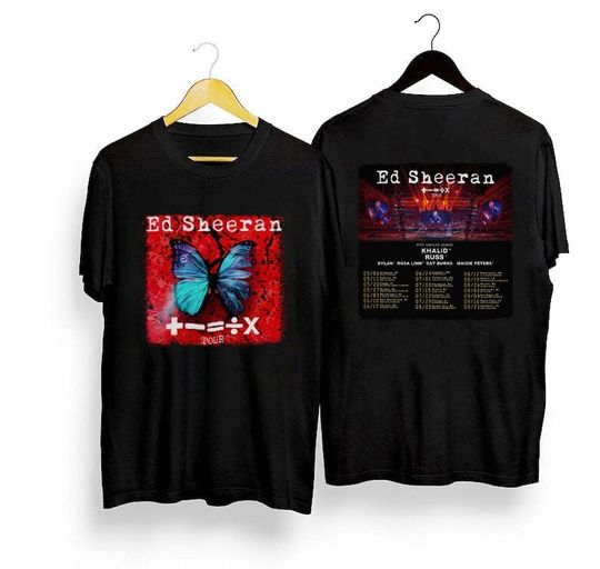 The Mathematics World Tour Shirt, Butterfly Equals Tour Shirt