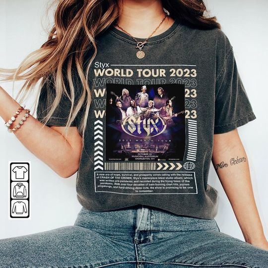 Styxs Music Shirt, Styxs World Tour 2023 Shirt, Styxs Concert Shirt