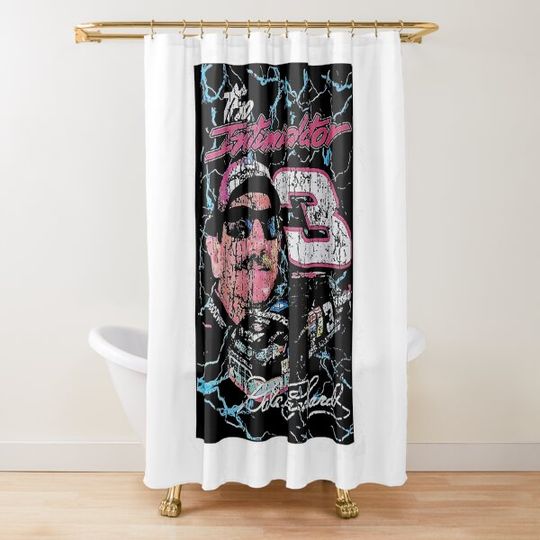 DALE EARNHARDT SHIRT # 3 Vintage Bootleg Style Premium Shower Curtain