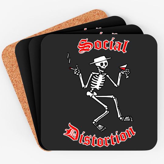 Social Distortion Skelly Skeleton Coasters