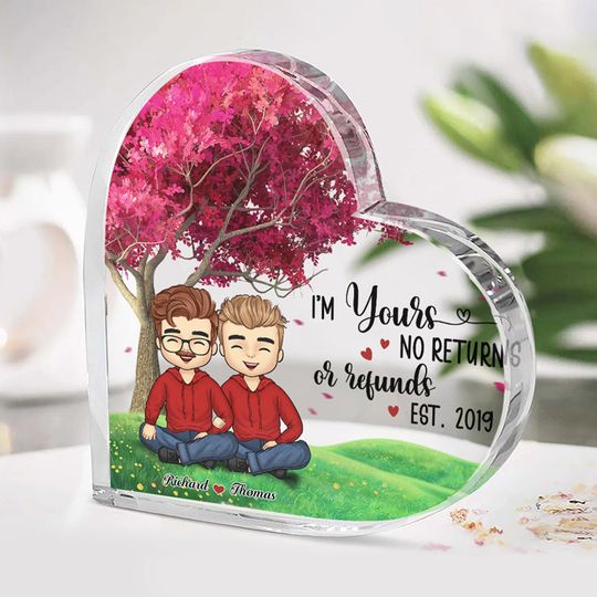 Since We've Been Together - Couple Personalized Custom Heart Shaped Acrylic Plaque