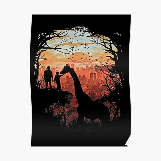 *PREMIUM XL PRINT *The Last of Us, Giraffe Scene, Sunset, untitled version Premium Matte Vertical Poster