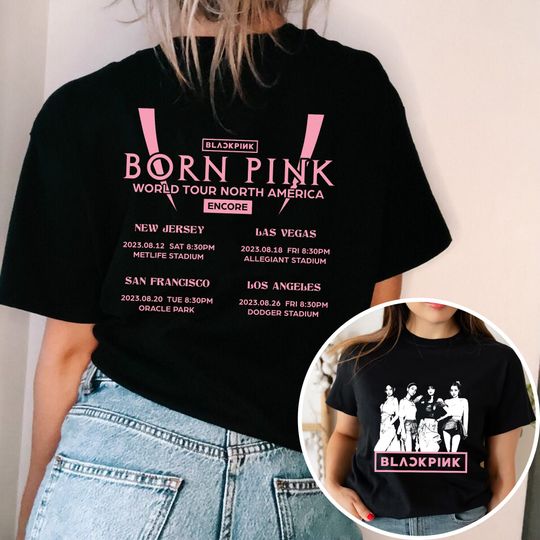 Blackpink World Tour 2023 Shirt. Blackpink Born Pink  Blackpink Shirt