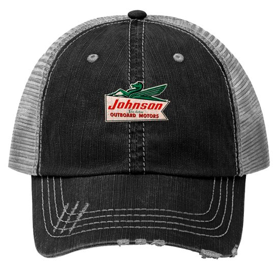 JOHNSON VINTAGE OUTBOARD MOTORS USA Trucker Hats