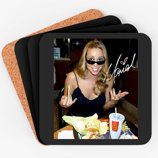 Mariah Carey Mcdonalds Coasters, Mariah Carey Mcdonald's Merch