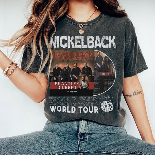 Nickelback Music Shirt, Vintage Nickelback Get Rollin' Tour 2023 Tee