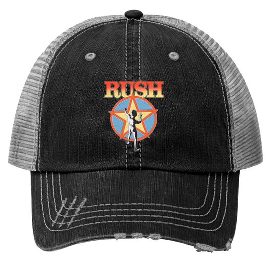 Hot Topic Rush Starman Logo Trucker Hats