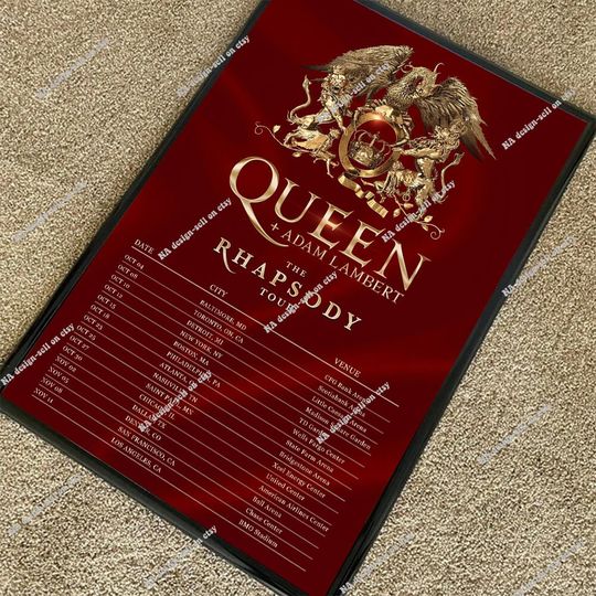 Queen + A.dam L.ambert Tour 2023 Poster