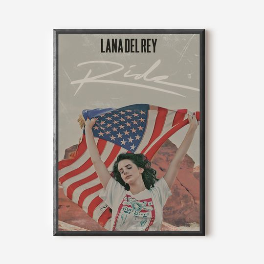 Lana Del Rey Singer Born To Die Retro Kraft Paper Vintage No  Poster