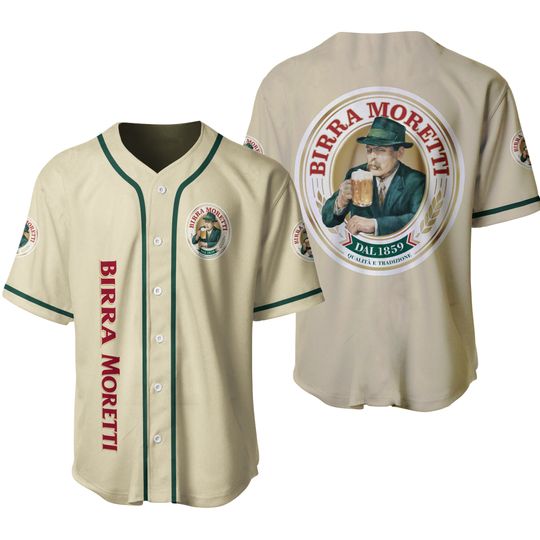 Birra Moretti Baseball Jersey Shirt, Jersey Lover Beer shirt