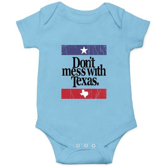 Don't Mess With Texas Onesies, Vintage Graphic Onesies