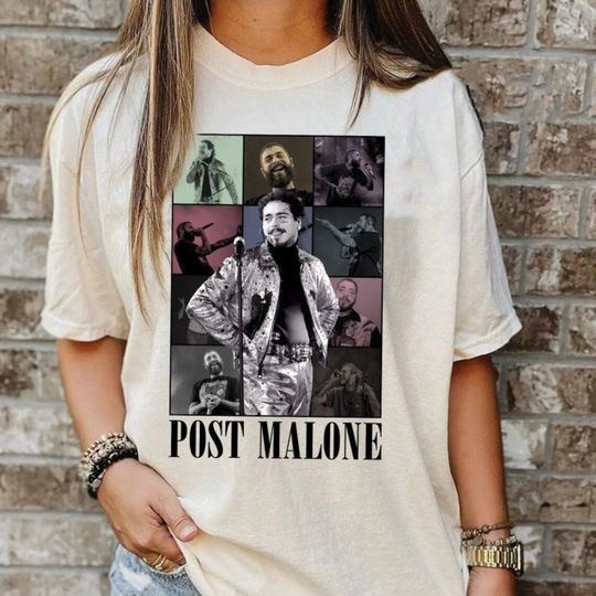 Retro Post Malone T-Shirt , Post Malone Merch Shirt