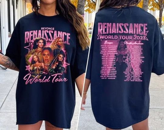 Renaissance Tour 2023 2sides Shirt, Renaissance Tee, Beyonce Retro Bootleg Shirt