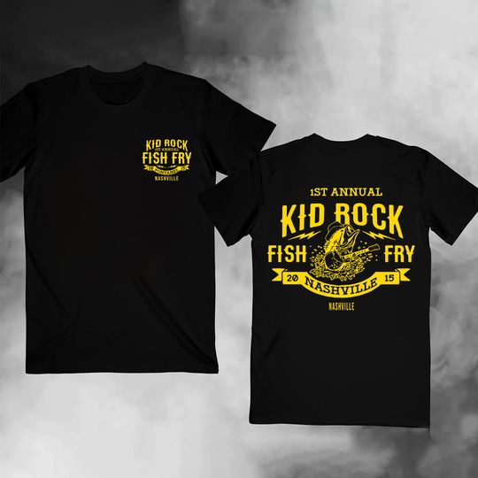 Kid Rock Fish Fry Shirt, 2023 Tour Fish Fry Kid Rock Tshirt