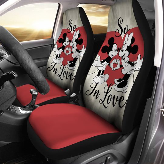 Mickey Minnie Cartonn Car Seat Covers, Cartoon Disney Car Seat Covers