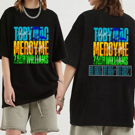 TobyMac, MercyMe and Zach Williams 2023 Tour Shirt