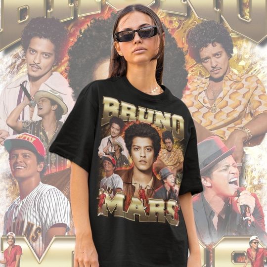 BRUNO MARS Vintage Shirt, Bruno Mars Tshirt, Bruno Mars Tees
