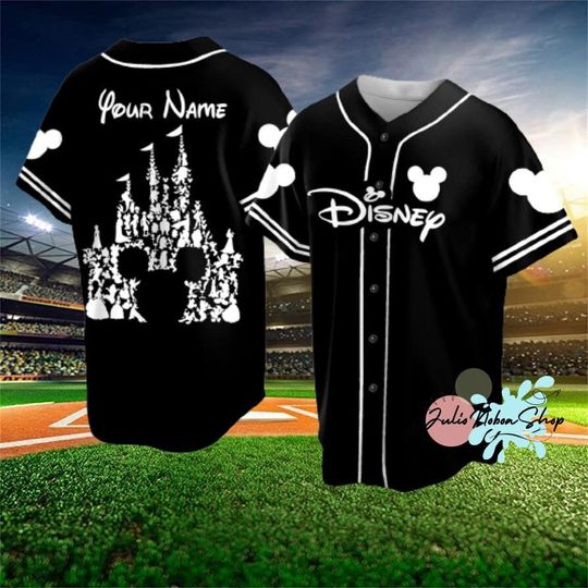 Personalized Disney Baseball Jersey, Magic Kingdom Shirt, Disneyland Baseball Jersey