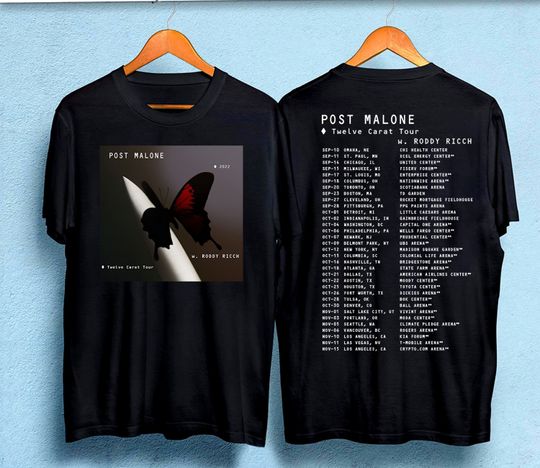 Post Malone 2023 Tour T-Shirt, Post Malone Shirt, Rapper Post Malone Concert Shirt