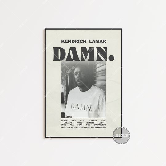 Kendrick Lamar DAMN, Kendrick Lamar Poster