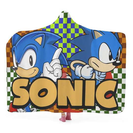 Sonic Hooded Snuggle Blanket