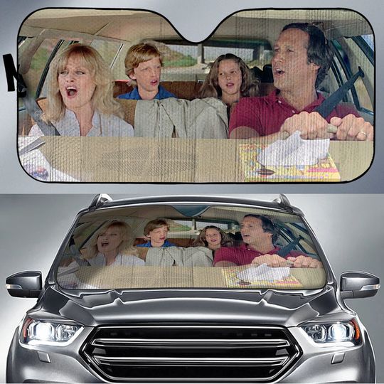 Griswold Family Vacation Car Sunshade, Summer Vacation 80s Movie Auto Sunshade