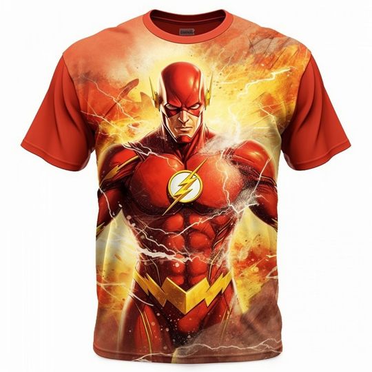 The Flash T-Shirt ,  Super Hero DC Comics 3D Shirt