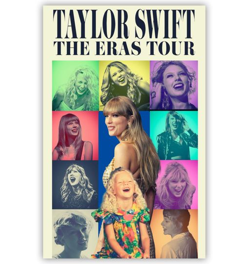 Taylor Eras Tour Poster, Taylor Eras Tour Smile Version Poster