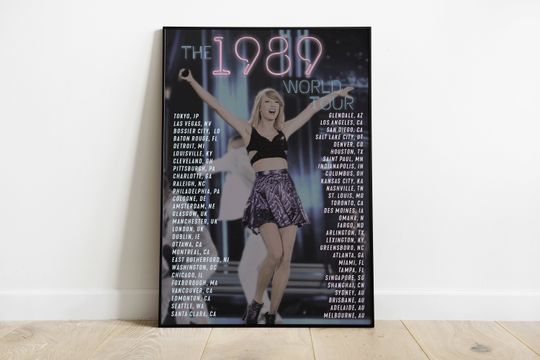Taylor 1989 Tour Dates Poster
