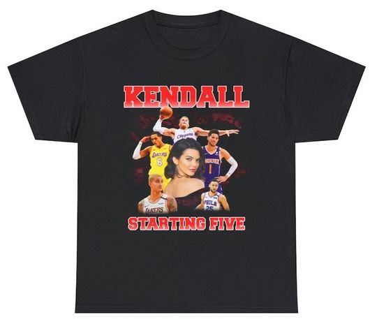 Kendall Starting Five Shirt Loahaddian Kendall Jenner Team Shirt, Kendall Starting Five Tee