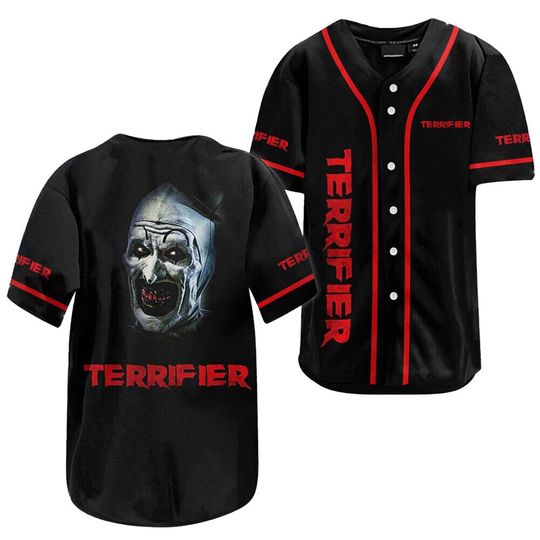 Horror Movie Terrifier Happy Halloween Baseball Jersey Shirt, Funny Ghostface Shirt